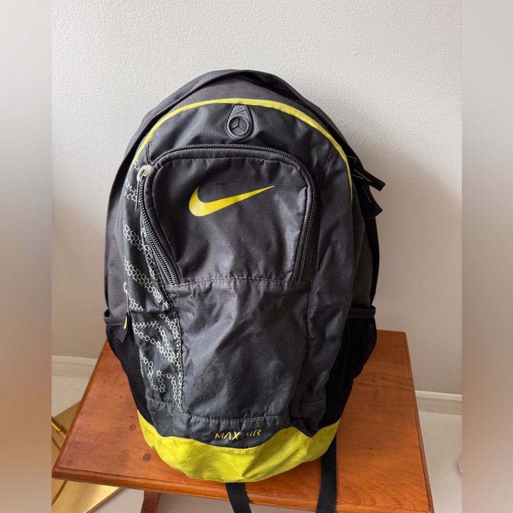 Nike Max Air Backpack - Black and Lime